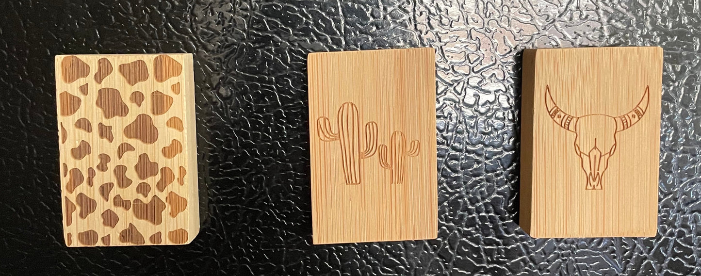 Stamped Wood Magnet