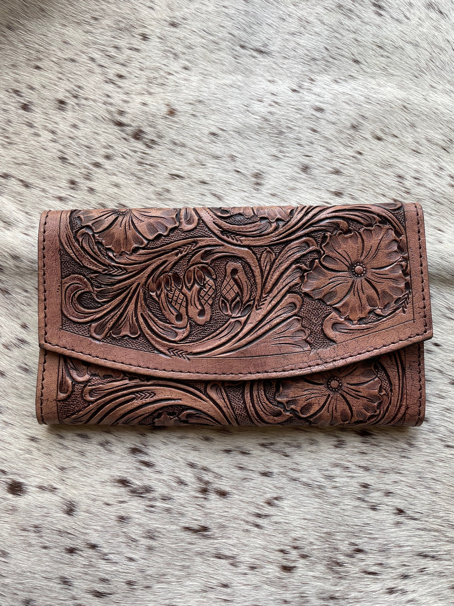 Tooled Leather Wallet